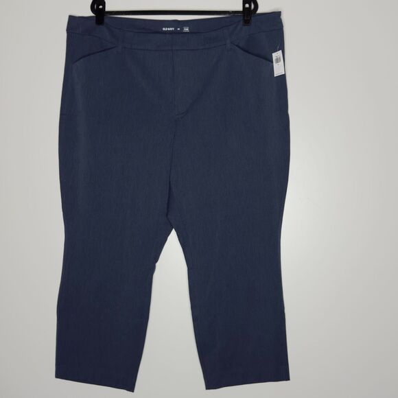New Old Navy High-Waisted Pixie Straight Ankle Pants Women's Plus Size 24 - Picture 9 of 9